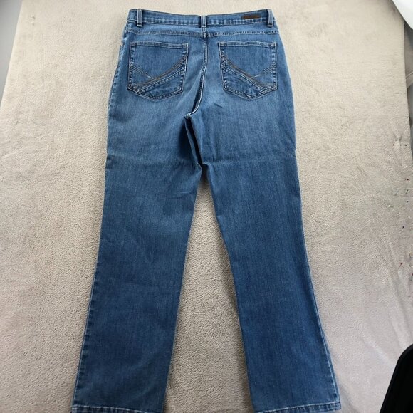 Lee Women's Jeans Size 14 Classic Fit 1889 Blue Denim Straight Leg Classic Casua - Picture 12 of 14